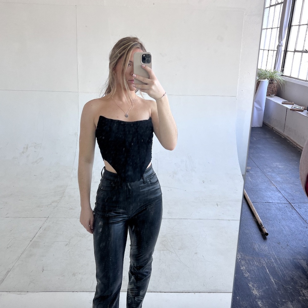 Strapless corset top